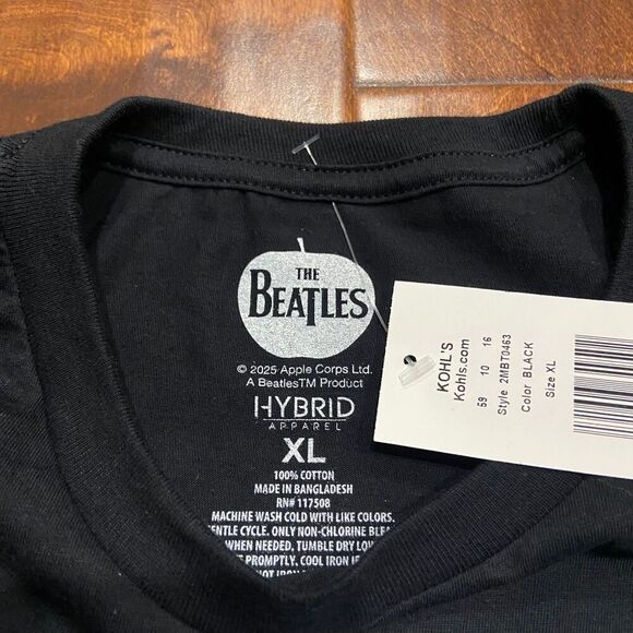 The Beatles Abbey Road Album Cover Graphic Black T-Shirt Unisex Size XL NWT - Picture 5 of 7